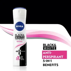 Outlet Antiperspirant Deo Spray Black & White Original 150 ml Kropspleje