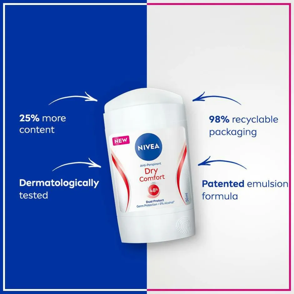 Outlet Antiperspirant Deo Dry Comfort Stick 50 ml Kropspleje