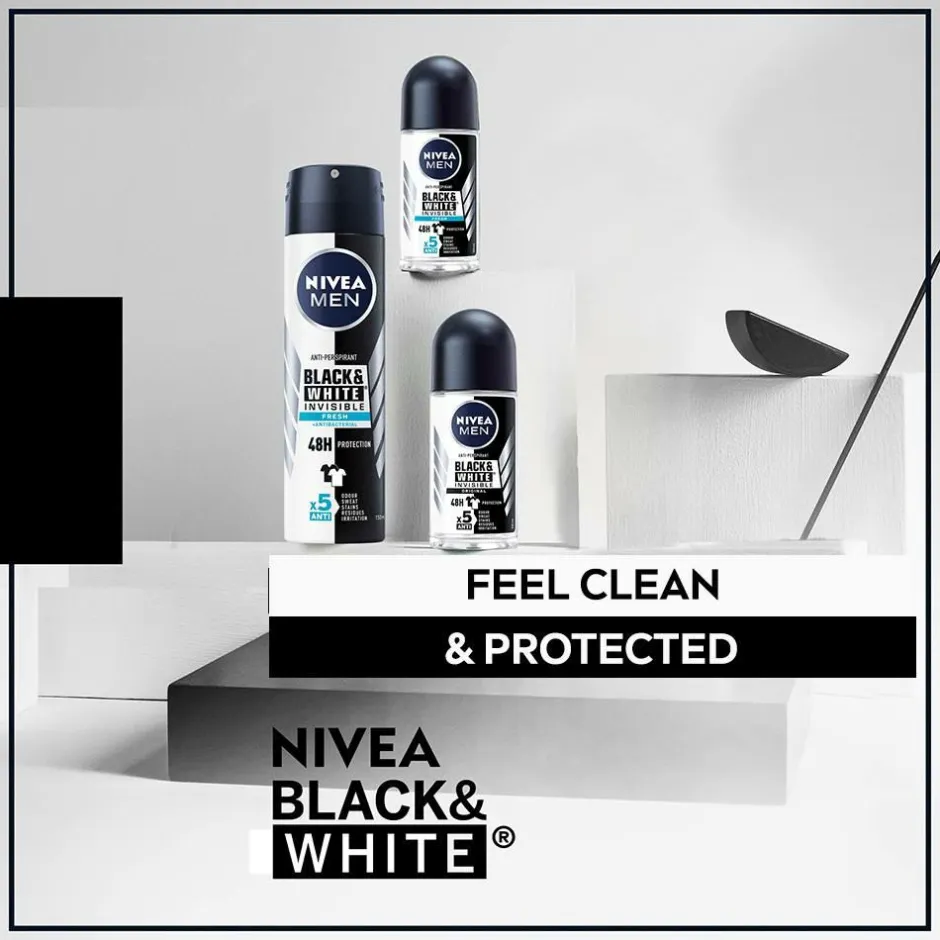 Nivea Antiperspirant Deo Spray Black & White Fresh 150 ml^ Kropspleje|Kropspleje
