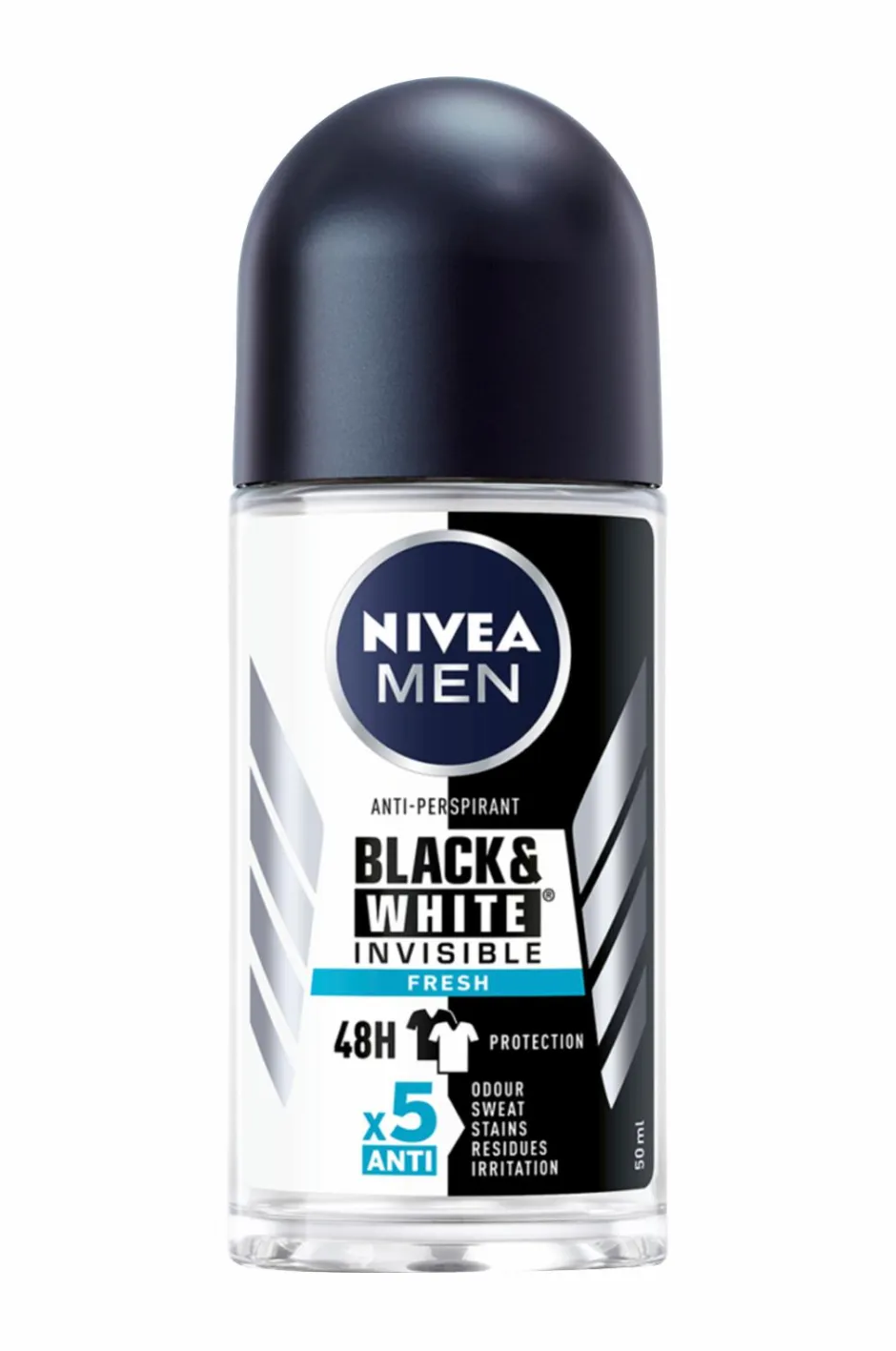 Nivea Antiperspirant Deo Roll on Black & White Fresh 50 ml^ Kropspleje|Kropspleje