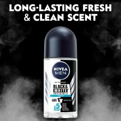 Nivea Antiperspirant Deo Roll on Black & White Fresh 50 ml^ Kropspleje|Kropspleje