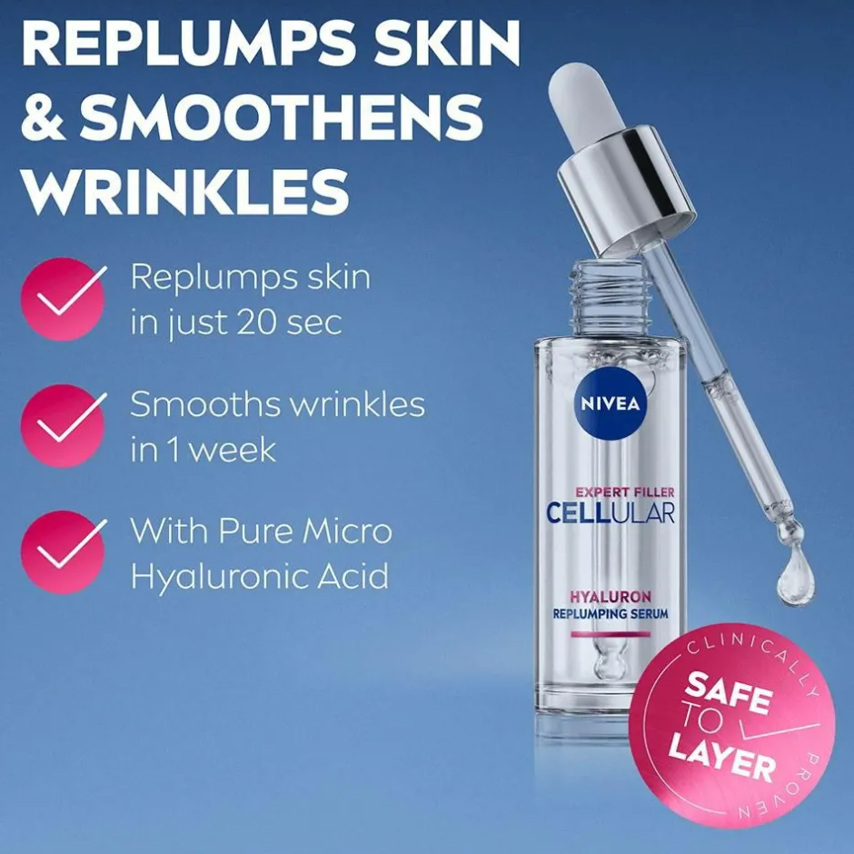 Nivea Cellular Expert Filler Hyaluron Replumping Serum^ Ansigtspleje