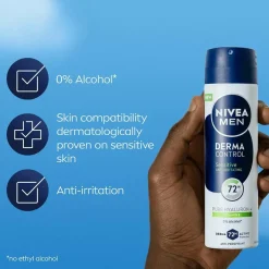 Nivea Derma Control Sensitive Spray 150 Ml^ Kropspleje|Kropspleje