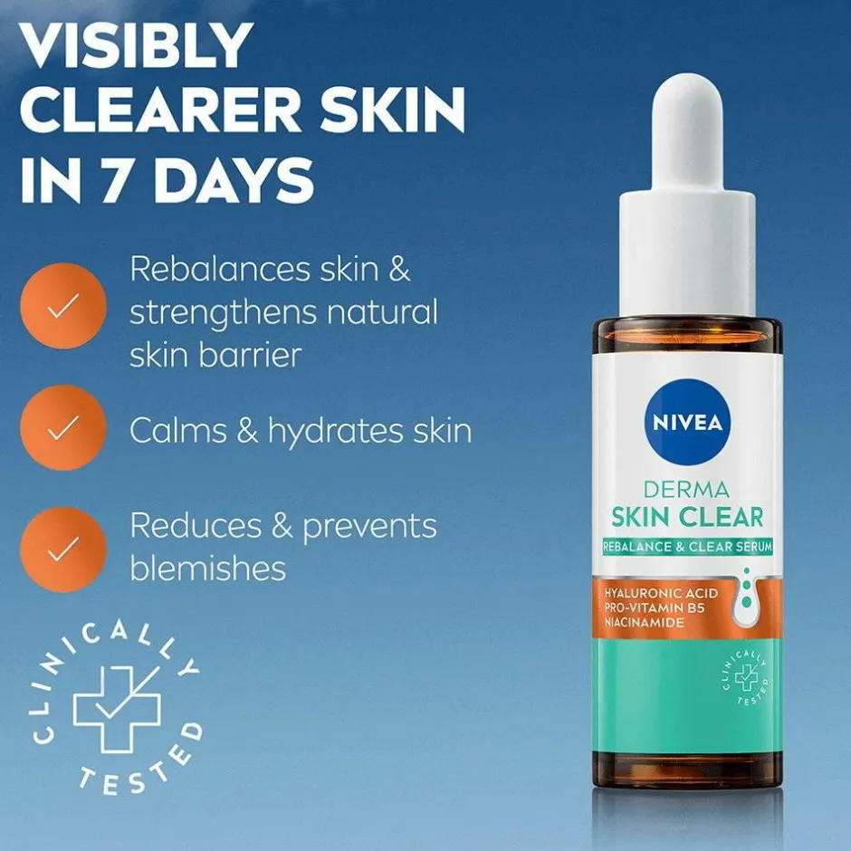 Outlet Derma Skin Clear Rebalance & Clear Serum 30Ml Ansigtspleje|Ansigtspleje