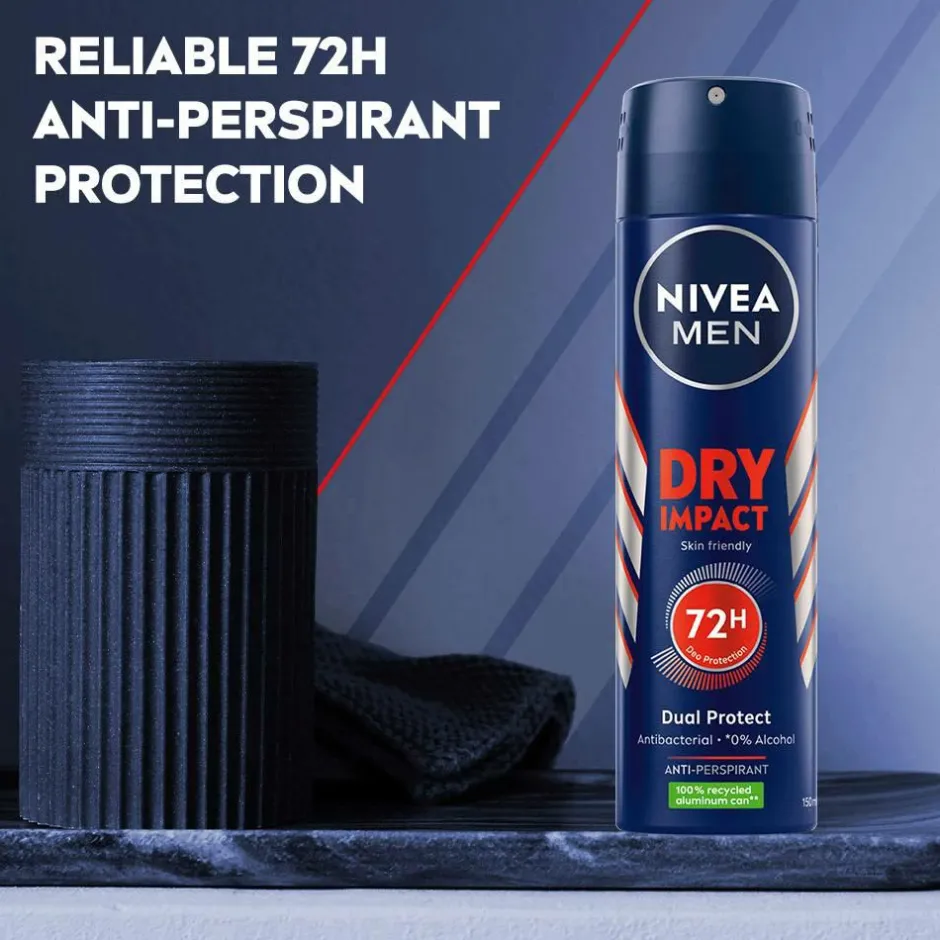 Nivea Dry Impact Deo Spray 150 ml^ Kropspleje|Kropspleje