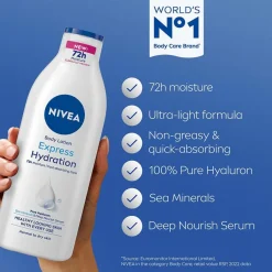 Nivea Express Hydration Body Lotion 250 ml^ Kropspleje|Kropspleje