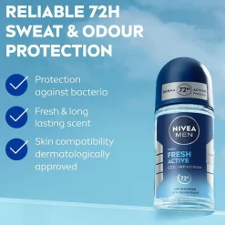 New Fresh Active Roll On 50 Ml Kropspleje|Kropspleje