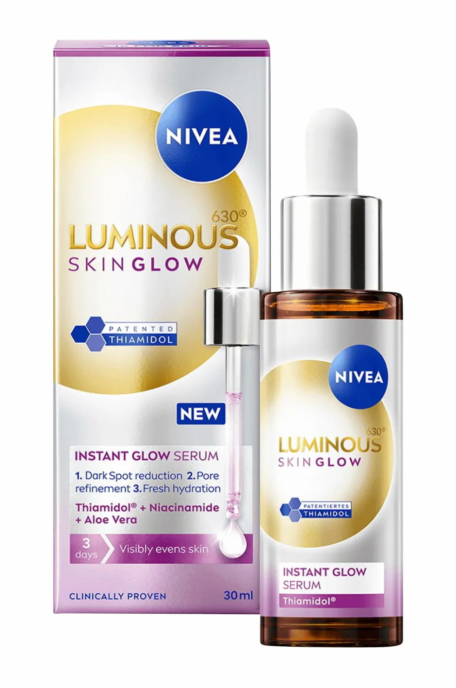 Nivea LUMINOUS630 Skin Glow Instant Glow Serum 30Ml^ Ansigtspleje