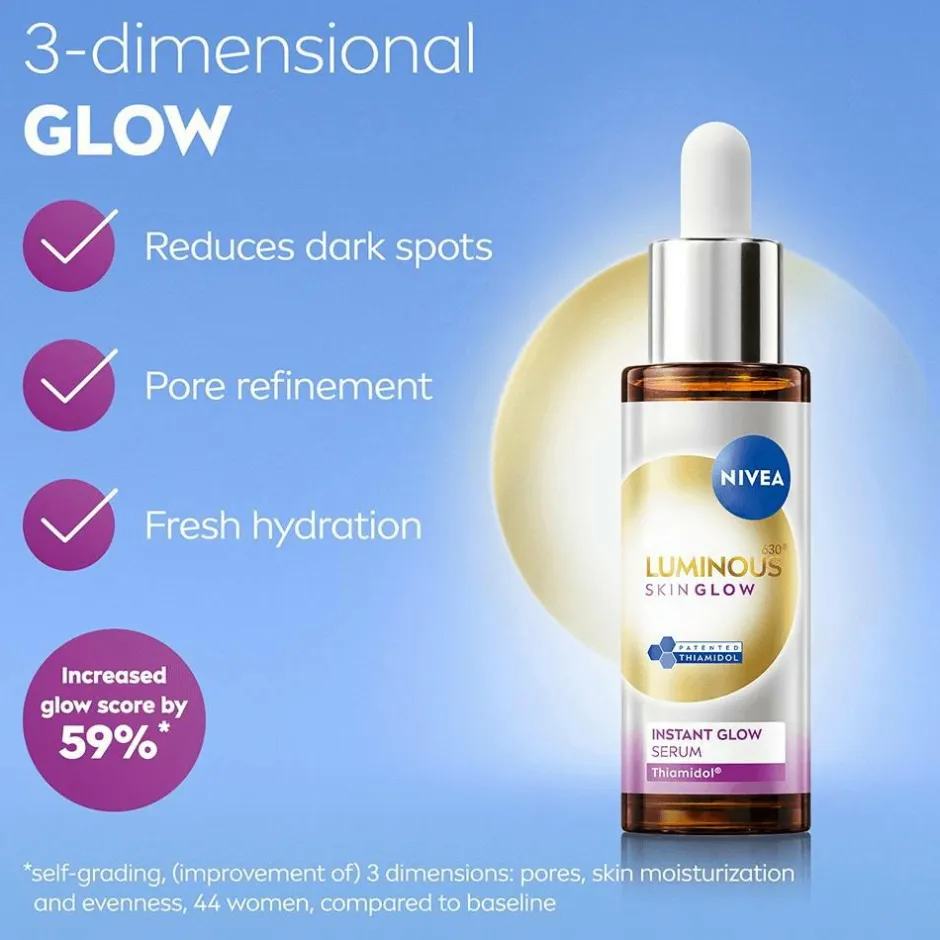 Nivea LUMINOUS630 Skin Glow Instant Glow Serum 30Ml^ Ansigtspleje