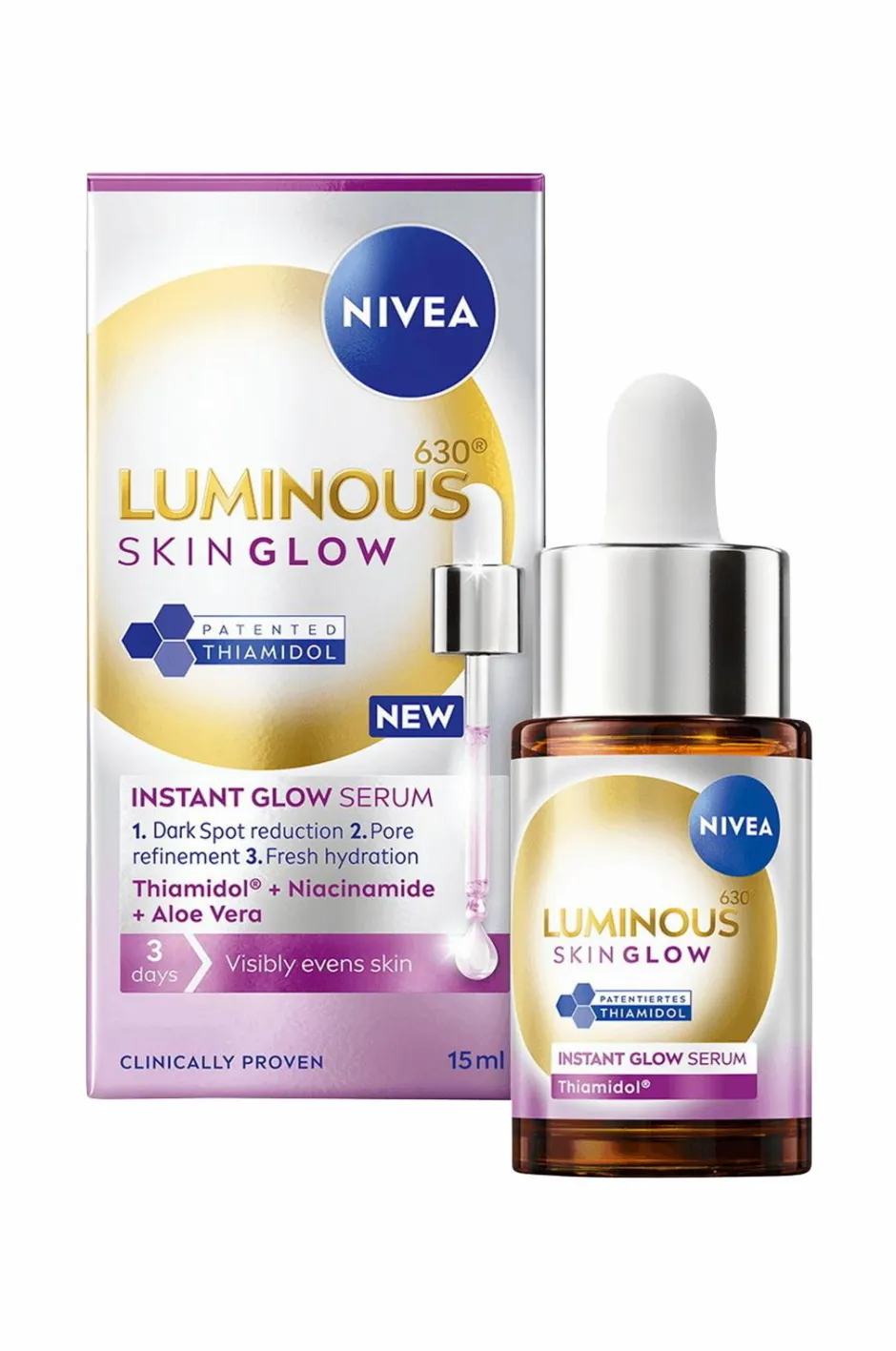 Hot LUMINOUS630 Skin Glow Instant Glow Serum 15Ml Ansigtspleje