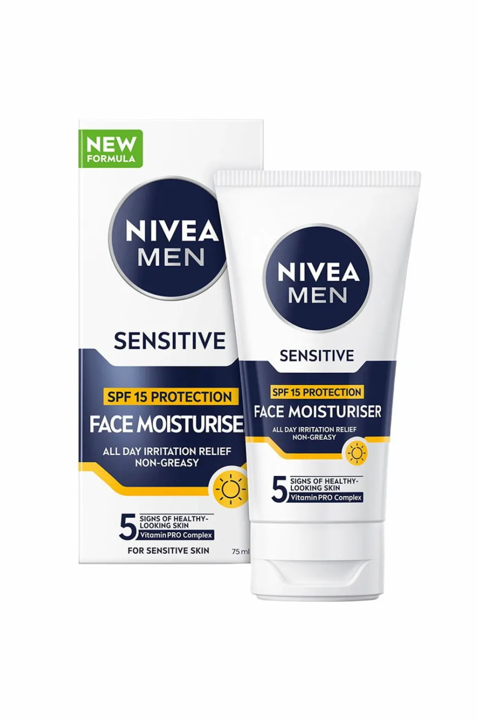 Hot Men Sensitive Moisturiser SPF15 75 ml Ansigtspleje|Ansigtspleje