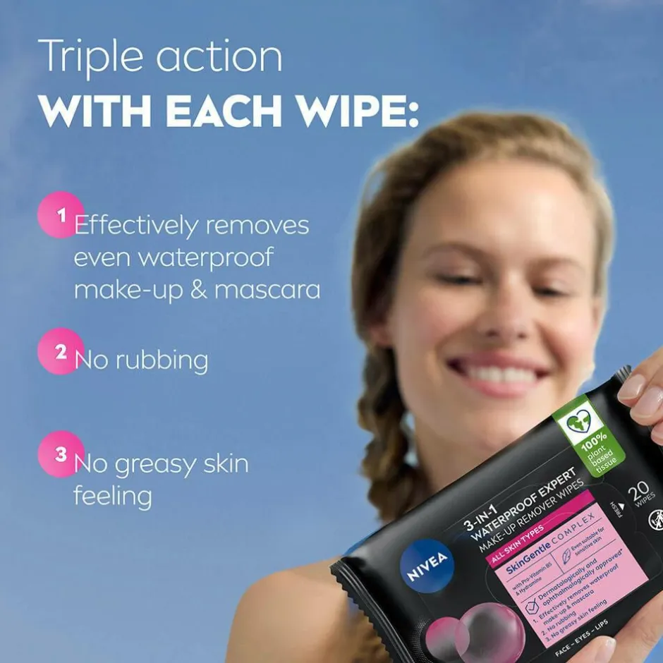 Nivea MicellAIR Expert Make-up Remover Wipes WP 20st^ Ansigtspleje