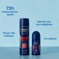 Nivea Men Dry Impact Roll On 50 ml^ Kropspleje|Kropspleje