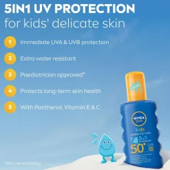 Clearance Protect & Care Kids Sun Spray Spf 50+ 200Ml Solbeskyttelse