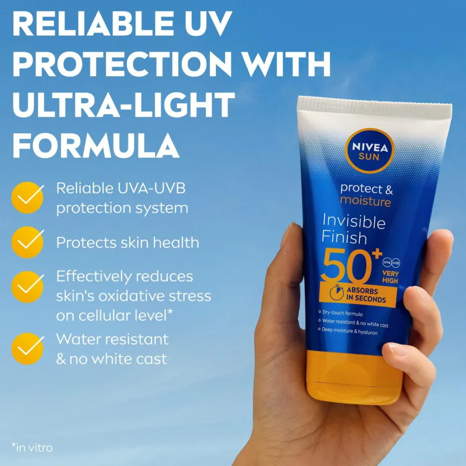 Nivea Protect & Moisture Invisible Finish Lotion Spf 50 150Ml^ Kropspleje|Kropspleje