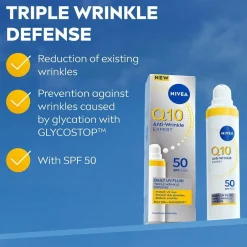 Hot Q10 Anti-Wrinkle Expert Daily UV Fluid SPF50 40Ml Ansigtspleje