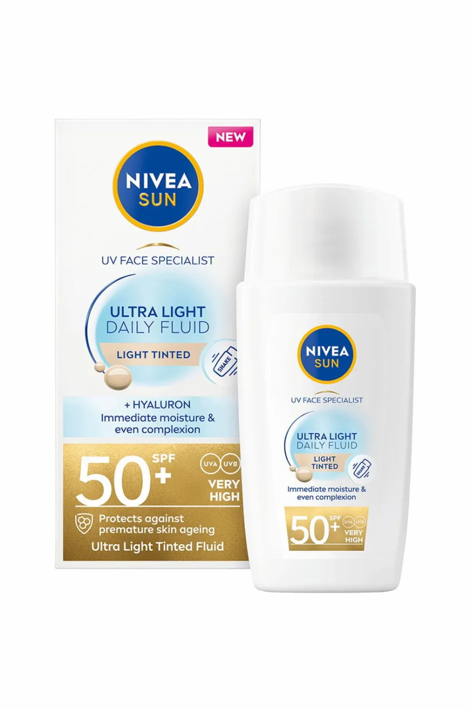 UV Face Daily Fluid Light Tinted Spf 50+ 40Ml Kropspleje|Kropspleje