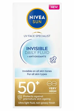 Discount UV Face Invisible Daily Fluid SPF 50+ Solbeskyttelse