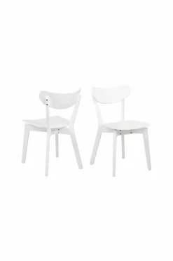 NORDFORM Roxby rundt spisebordssæt med bord og 4 stole, Ø105x76 cm^ Spisegrupper