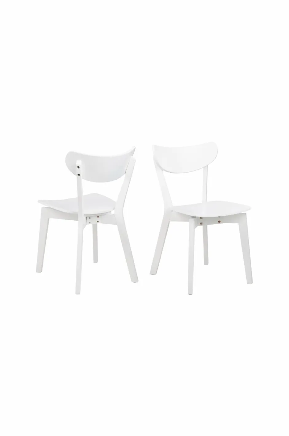 NORDFORM Roxby rundt spisebordssæt med bord og 4 stole, Ø105x76 cm^ Spisegrupper