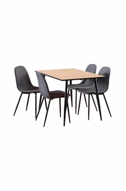 NORDFORM Wilma rektangulært spisebordssæt 120x80x75 cm^ Spisegrupper