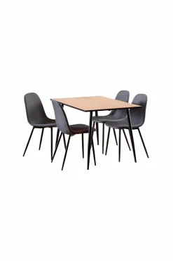NORDFORM Wilma rektangulært spisebordssæt 120x80x75 cm^ Spisegrupper