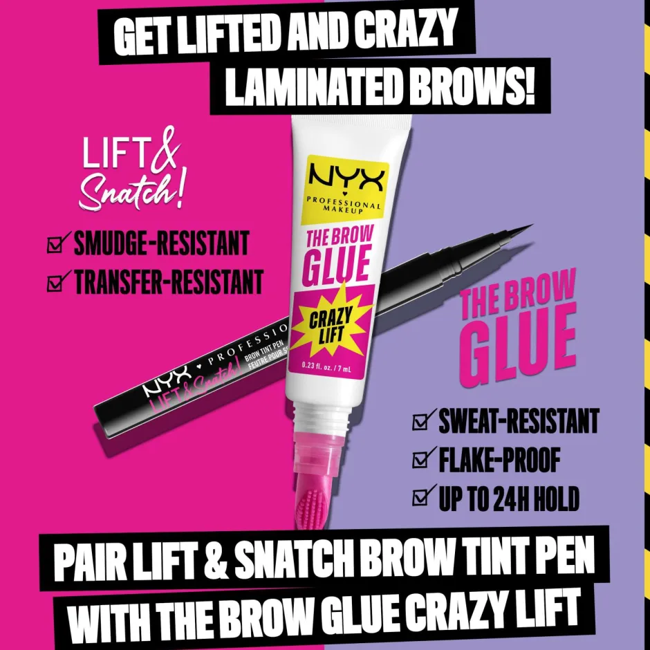 NYX Professional Makeup The Brow Glue Crazy Lift^ Øjenbryn