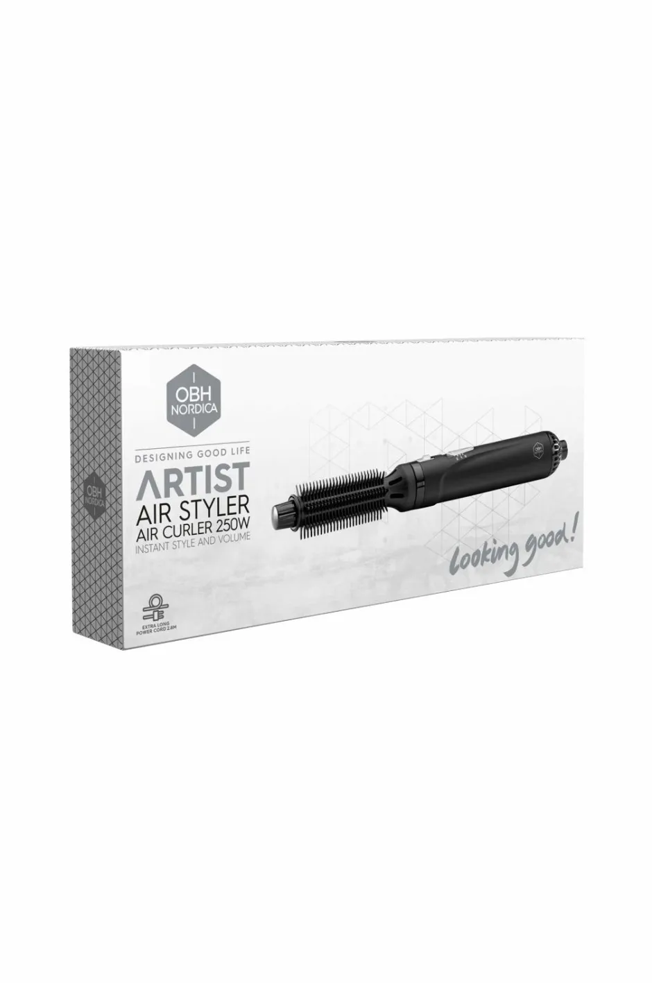 OBH Nordica Varmluftsbørste Artist Air Curler Brush 250 W^ Varmeredskaber
