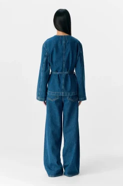 Online Denimblazer objMallie L/S LO Blazer E SS Fair 2 Dame Blazere & Veste