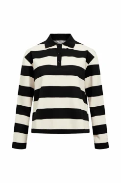 New Poloshirt objMillie L/S LO Polo E AW Fair 24 Dame Trøjer & Cardigans