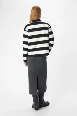 New Poloshirt objMillie L/S LO Polo E AW Fair 24 Dame Trøjer & Cardigans