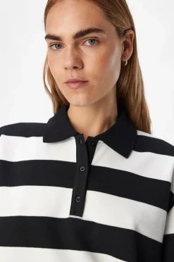New Poloshirt objMillie L/S LO Polo E AW Fair 24 Dame Trøjer & Cardigans