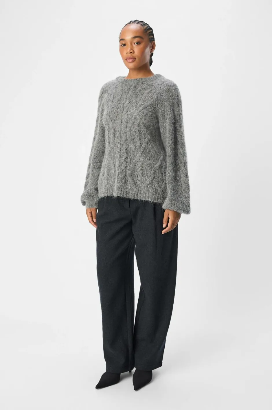 Object Trøje objSmilla Knit RE L/S Pullover^Dame Trøjer & Cardigans