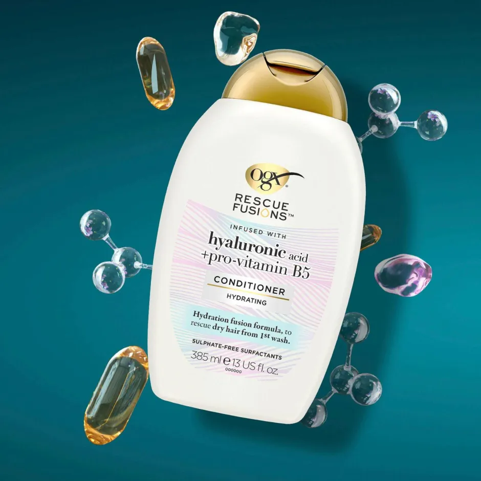 Ogx Rescue Fusions Hyaluronic Acid Conditioner 385 Ml^ Hårpleje