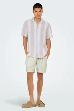 ONLY & SONS Shorts onsTel Linen Latham 0257 Shorts^ Shorts