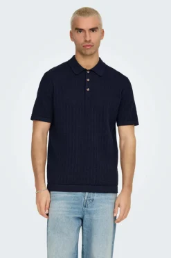 ONLY & SONS Trøje onsMoon Reg 12 SS Polo Knit^ Trøjer