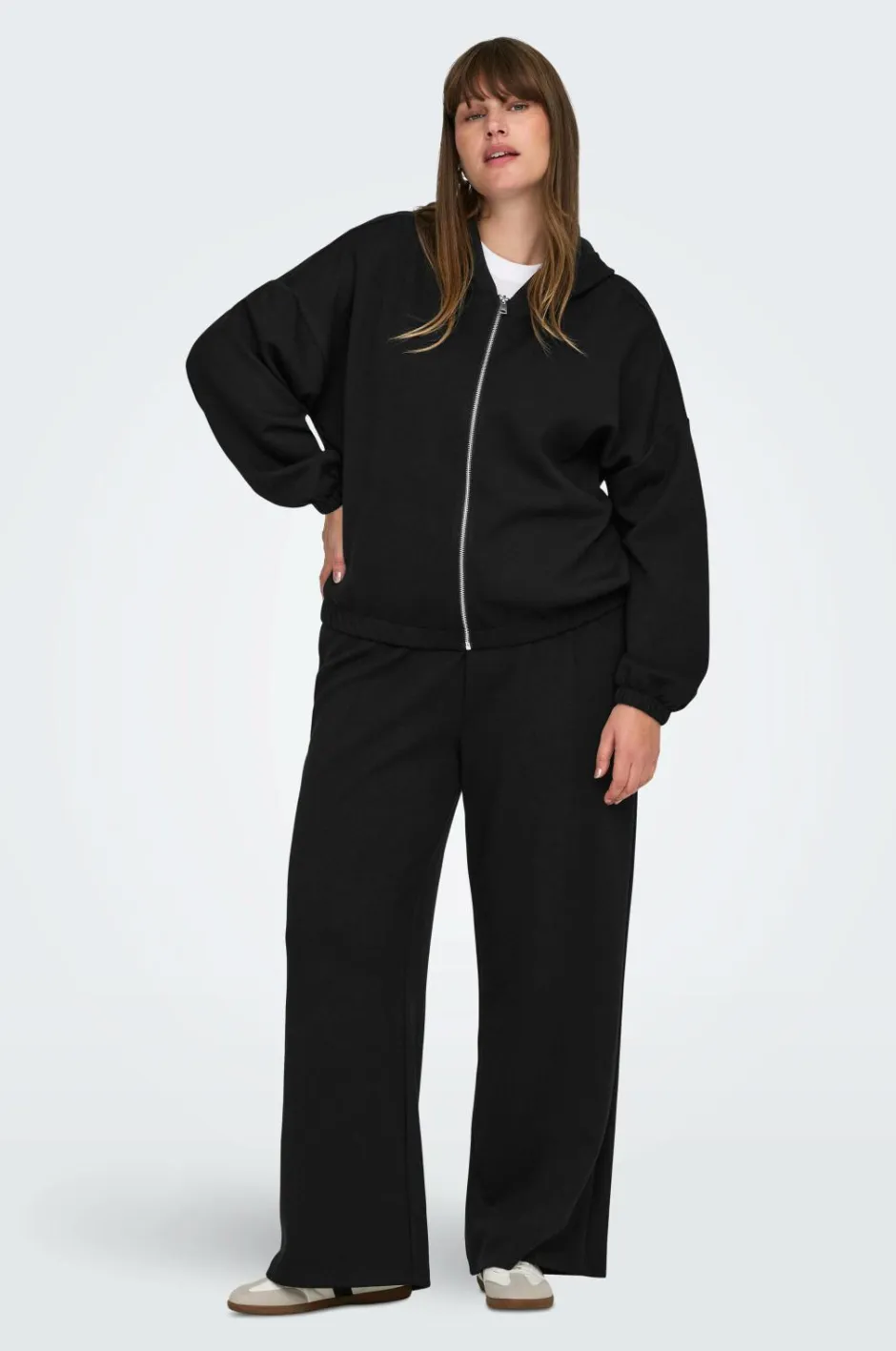 Only Carmakoma Hættetrøje carScarlett LS Elastic Zip^Dame Sweatshirts & Hoodies