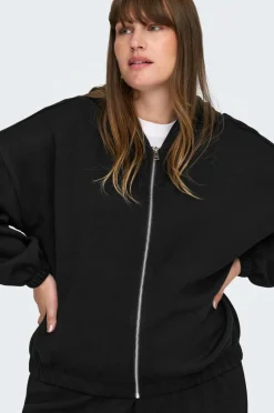 Only Carmakoma Hættetrøje carScarlett LS Elastic Zip^Dame Sweatshirts & Hoodies