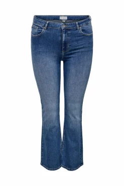Discount Jeans carWilly HW Flared Rhinestone Dame Jeans