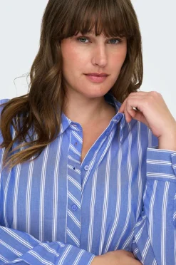 Only Carmakoma Skjorte carLiah LS Shirt Wvn^Dame Skjorter & Bluser