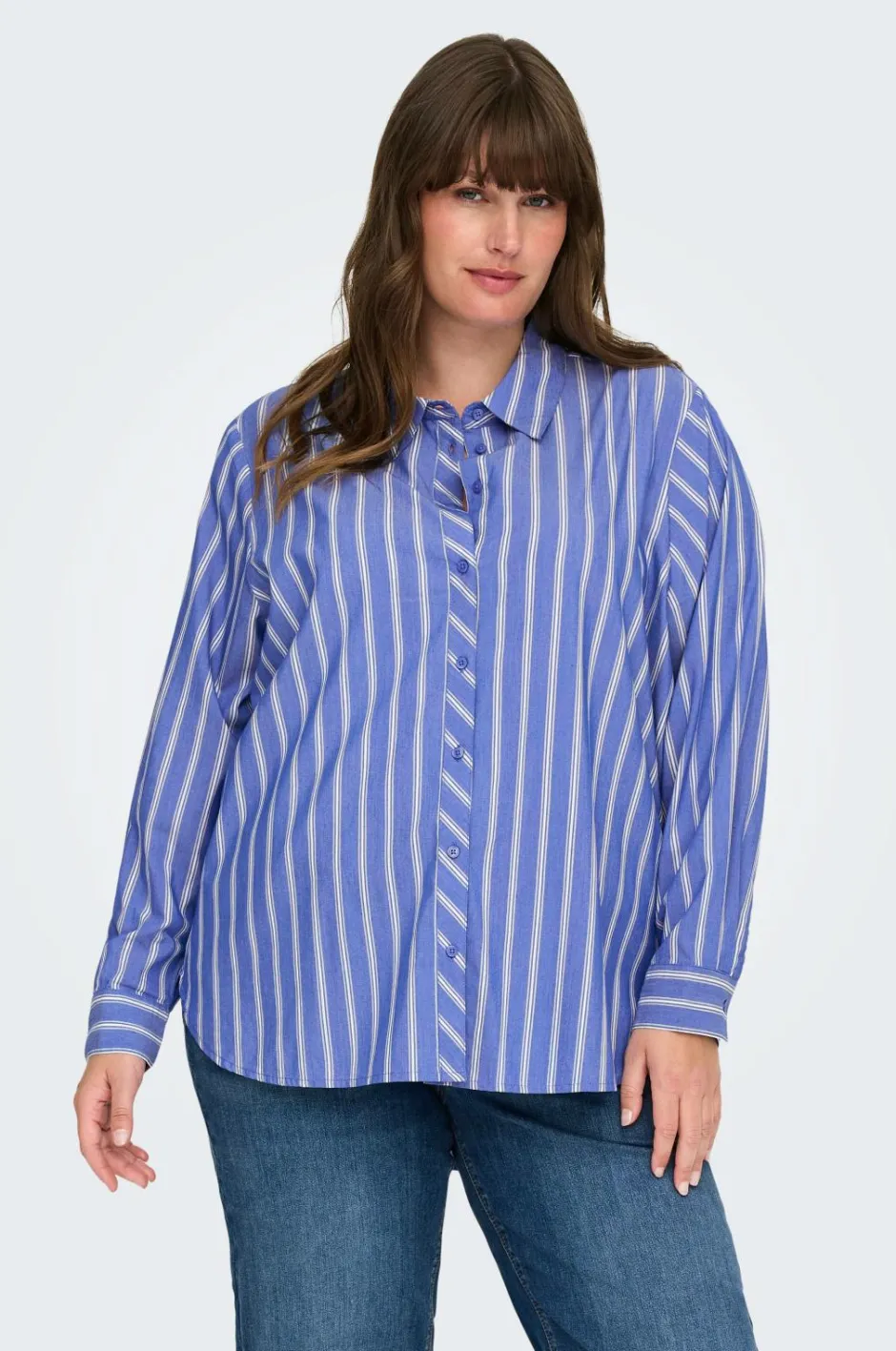 Only Carmakoma Skjorte carLiah LS Shirt Wvn^Dame Skjorter & Bluser