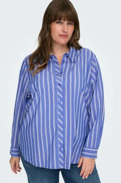 Only Carmakoma Skjorte carLiah LS Shirt Wvn^Dame Skjorter & Bluser