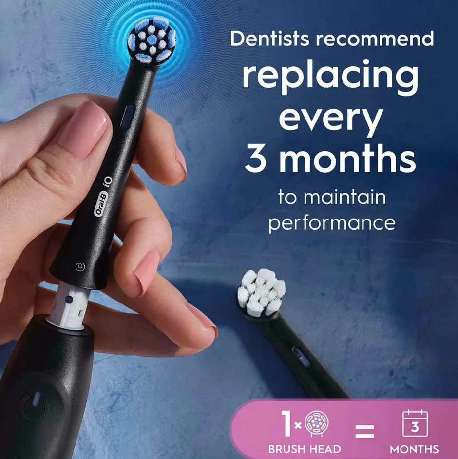 Clearance Børstehoved iO Gentle Care Black 6-pak Tandpleje