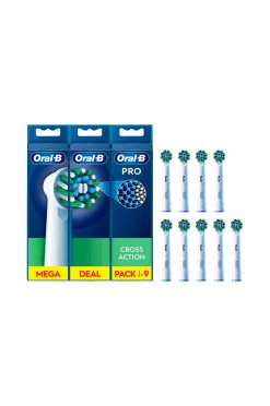 Oral B Børstehoveder Cross Action 9-pak^ Tandpleje
