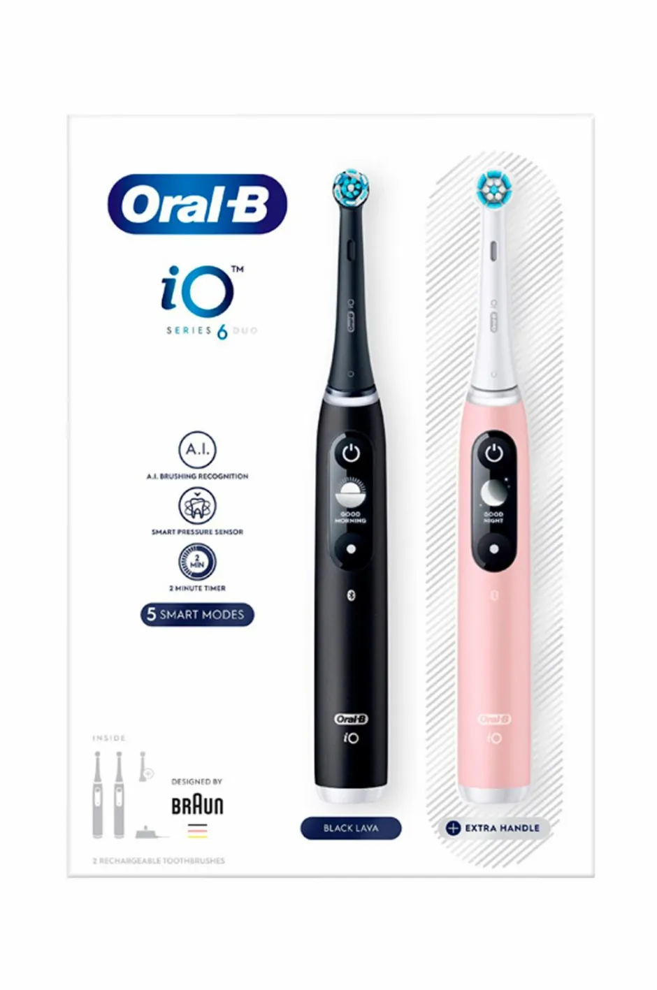 Oral B Eltandbørste iO6 Series M6 Black/Light Rose^ Tandpleje