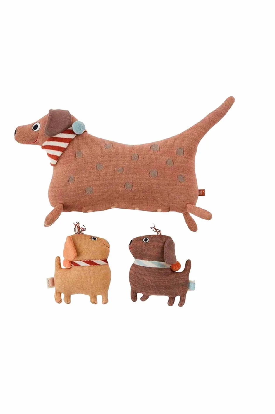 New Hunsi hund med to hvalpe Coco & Max Børn Dukker, Figurer & Tøjdyr