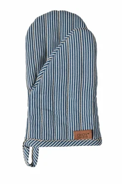 Køkkenhandske Striped Demin Køkkentekstiler