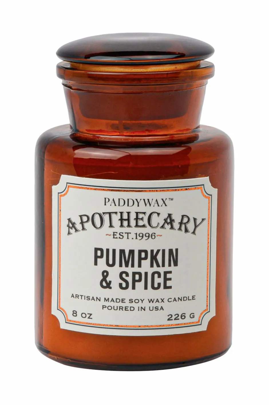 Paddywax Apothecary Stearinlys i glaskrukke 8 oz / 226 g - Pumpkin Spice^ Rumduft