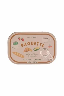 Paddywax Bistro French Baguette Printed Tin Candle - Rosemary Thyme^ Rumduft