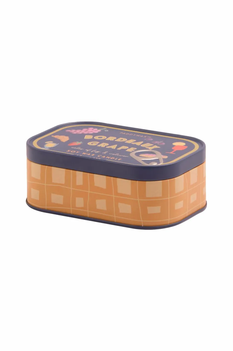 Hot Bistro Grapes Printed Tin Candle - Bordeaux Grape Rumduft